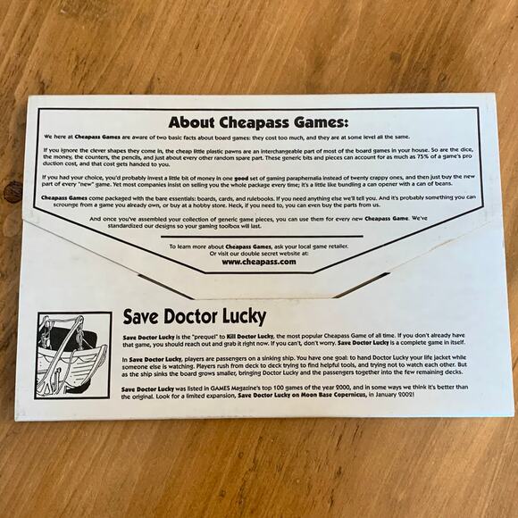 Save Doctor Lucky CheapAss Games James Ernest Complete EUC Mystery - Picture 5 of 8